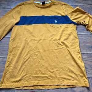 Polo Association Ralph Lauren Long Sleeve Yellow and Blue Size Large